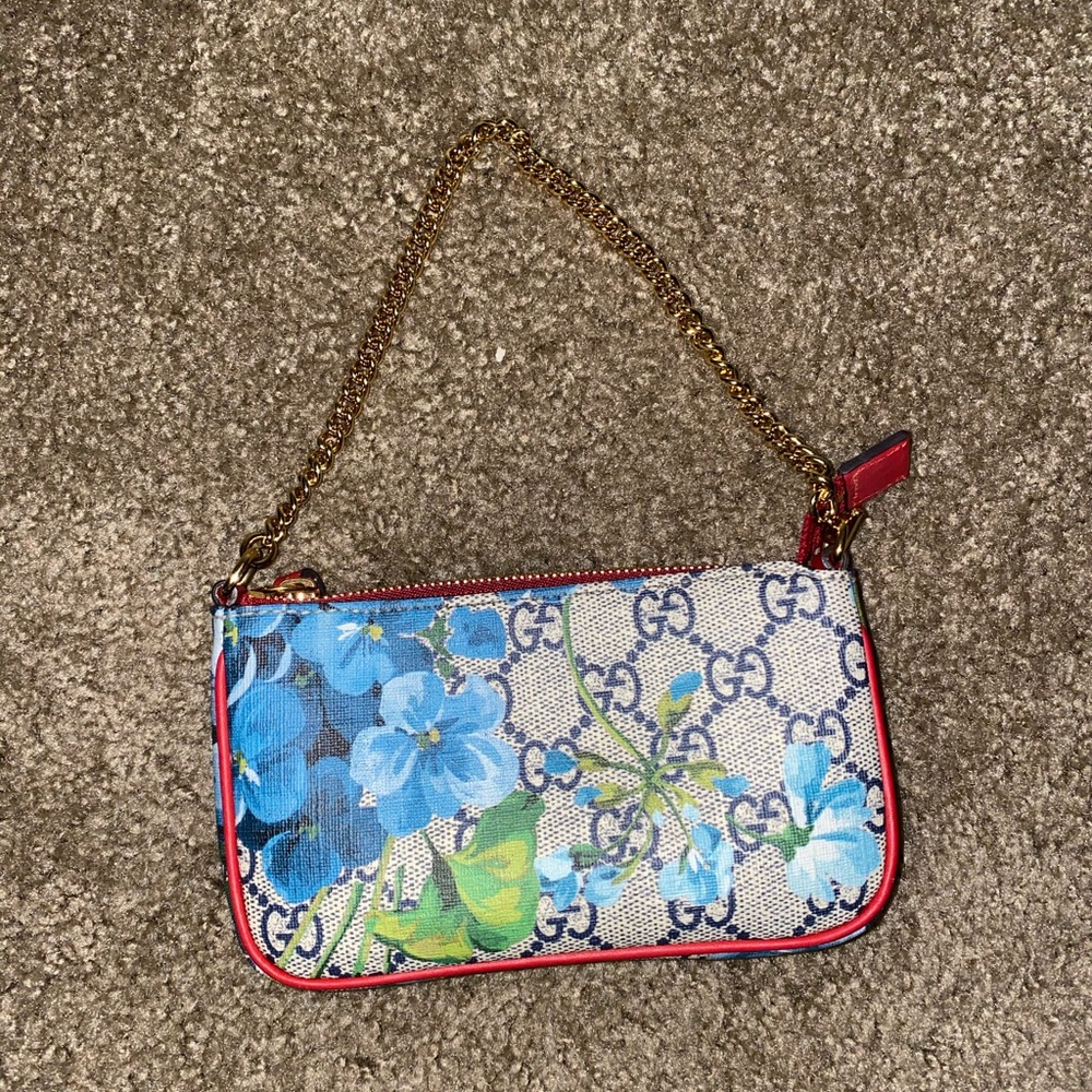 COPY - GUCCI BLUE BLOSSOM MINI PURSE